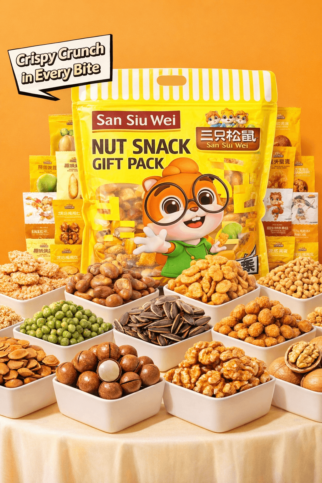 Three Squirrels — Snack Range